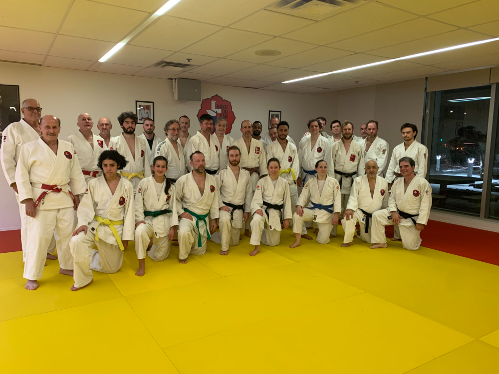 Premier cours de judo dans notre nouveau dojo